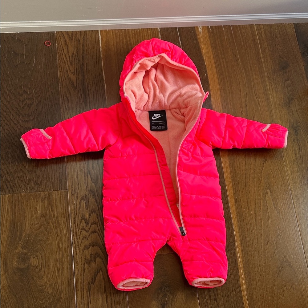 Nike Kids baby Bright Pink Footed One Piece